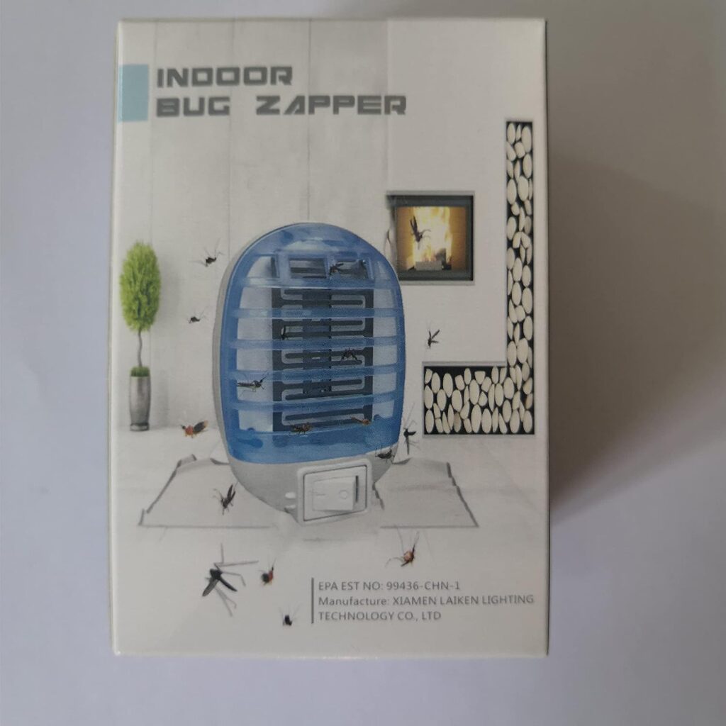 Bug Zapper Indoor, Fly Trap for Indoors, Electronic Mosquitoes Killer Mosquito Zapper with Blue Lights for Living Room, Home, Kitchen, Bedroom, Baby Room, Office(2 Packs)