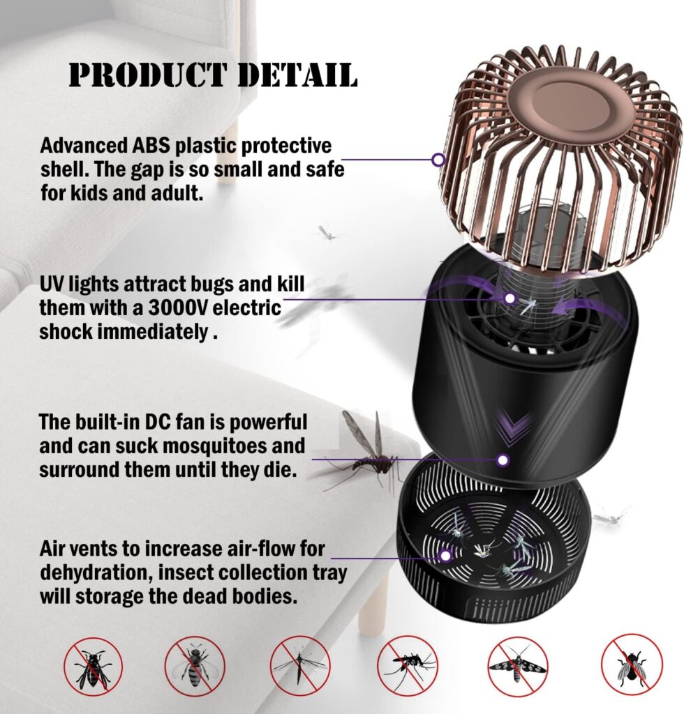 2023 Upgraded Fruit Fly Traps for Indoors, 2 in 1 Fly Traps Indoor for Home, Gnat Traps for House Indoor, Mosquito Trap, Fly Zapper, Bug Zapper Indoor, Indoor Fly Trap for Fruit Flies,Gnats,Moths