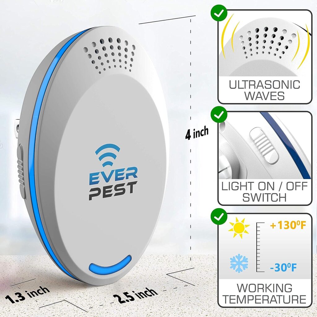 Ultrasonic Pest Repellent Control 2023 (2-Pack), Plug in Home, Flea, Rats, Roaches, Cockroaches, Fruit Fly, Rodent, Insect, Indoor and Outdoor Repeller, Get Rid of Mosquito, Ants