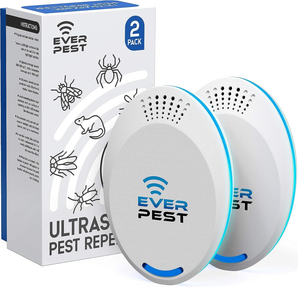 Ultrasonic Pest Repellent Control 2023 (2-Pack), Plug in Home, Flea, Rats, Roaches, Cockroaches, Fruit Fly, Rodent, Insect, Indoor and Outdoor Repeller, Get Rid of Mosquito, Ants